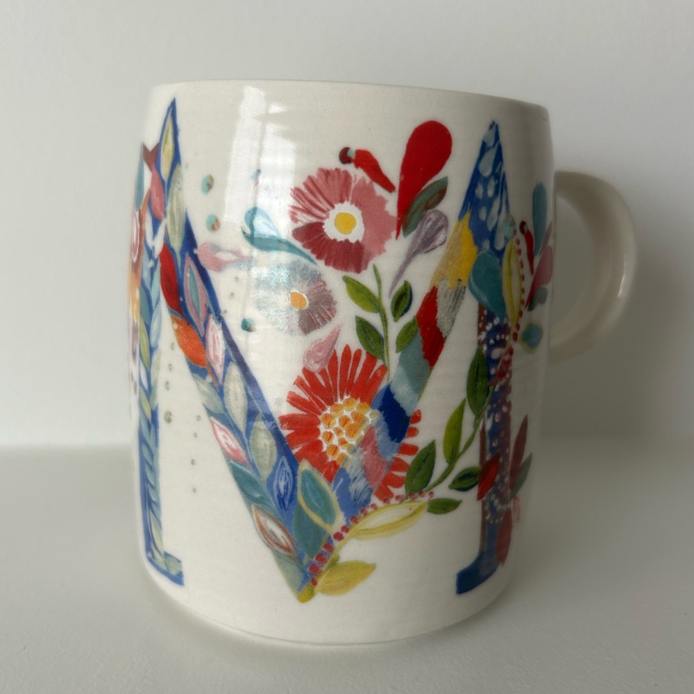 ANTHROPOLOGIE Letter ‘M’ Mug